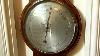Antique Mahogany Banjo Barometer London D Fagioli & Son Barometers